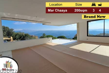 Broumana/Mar Chaaya 200m2 | Brand New | Mountain View | AMK |