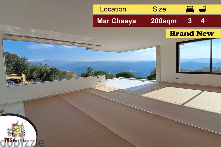 Broumana/Mar Chaaya 200m2 | Brand New | Mountain View | AMK | 0