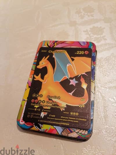 Charizard V pokemon card Black