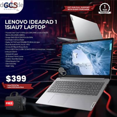 Lenovo Ideapad 1 15IAU7 Laptop