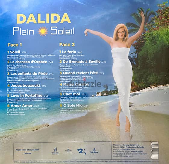 Dalida ( LP ) Plein Soleil 1