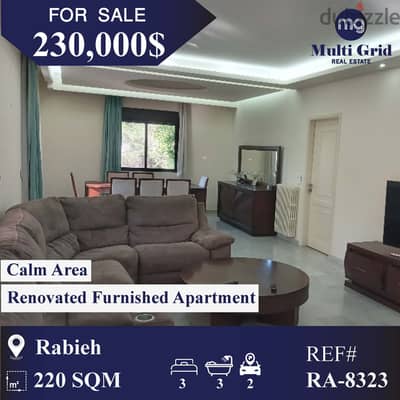 RA-8323 / Apartment for Sale in Rabieh, شقة للبيع في الرابية