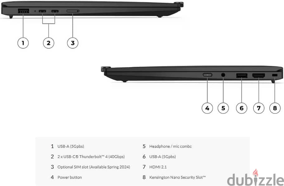 Lenovo ThinkPad X1 carbon gen 12, 14" , i7 ultra, 32GB, 512GB SSD, 21 1