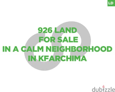 land for sale in a calm neighborhood in kfarchima/كفرشيما REF#LD116576