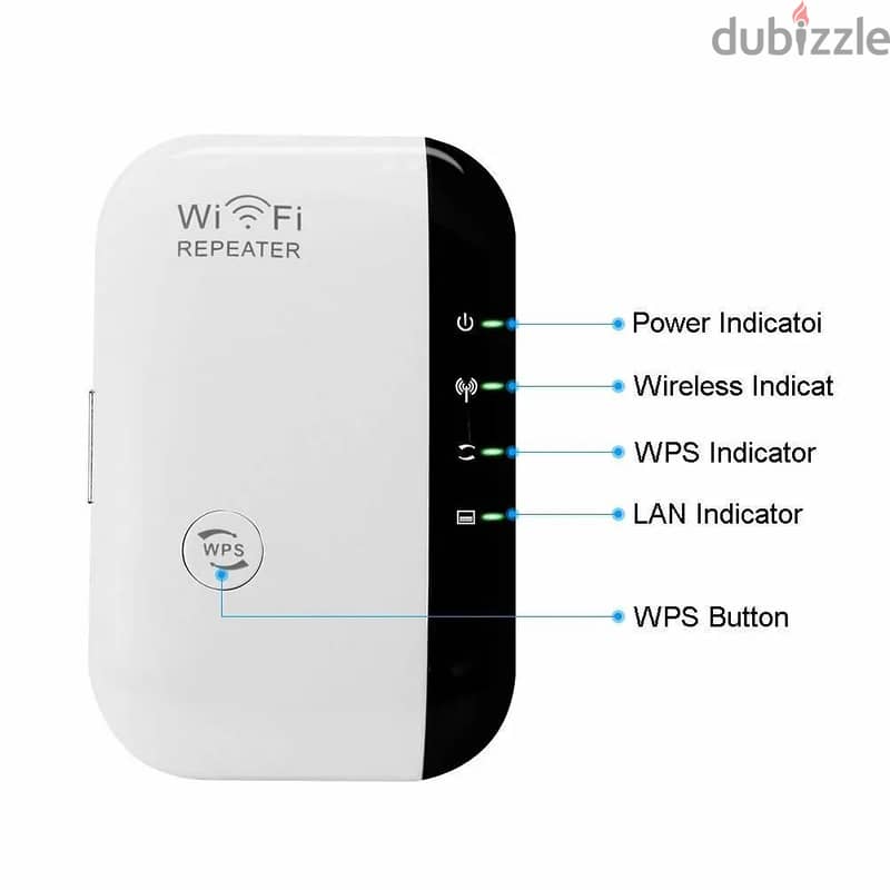 Repeater WiFi Range Extender 2.4G LAN High Speed Signal Booster 2