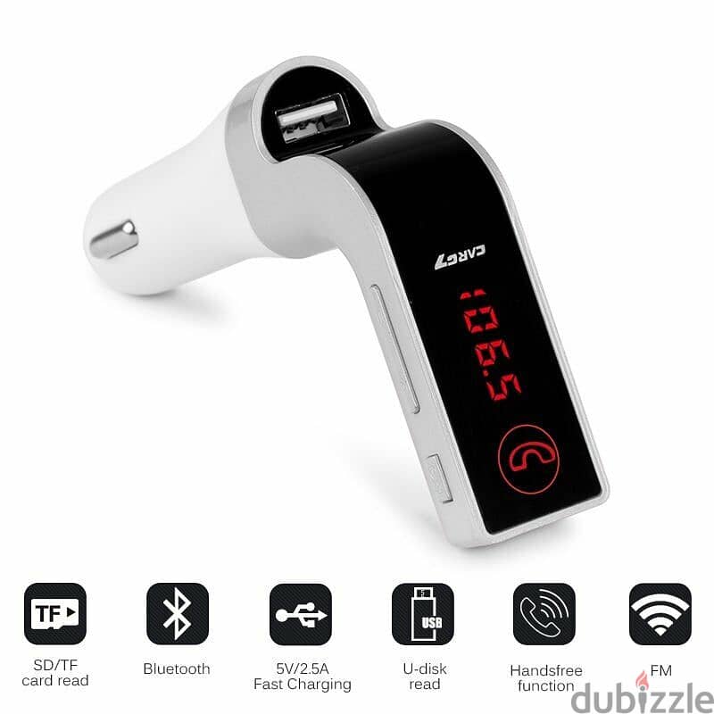 FM Transmitter Bluetooth Car Kit Handsfree Radio MP3 Player 2