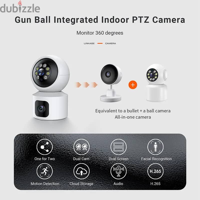 Q7 Max V380 Smart Wifi Camera Dual Lens High-Quality Video 3