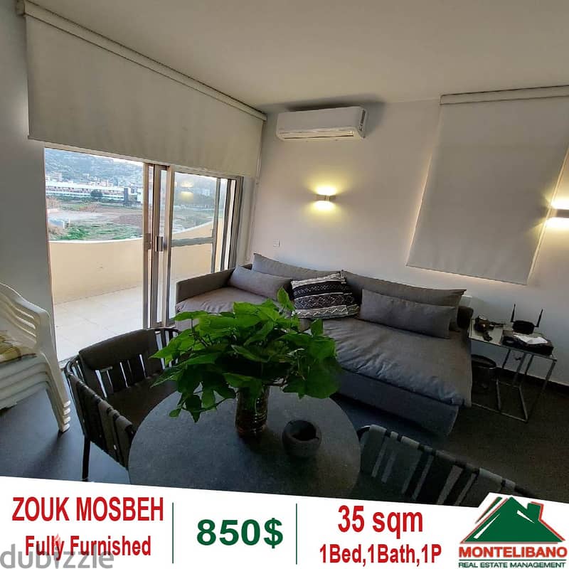 Fully Furnished 35 sqm chalet for rent in Zouk Mosbeh!! 1