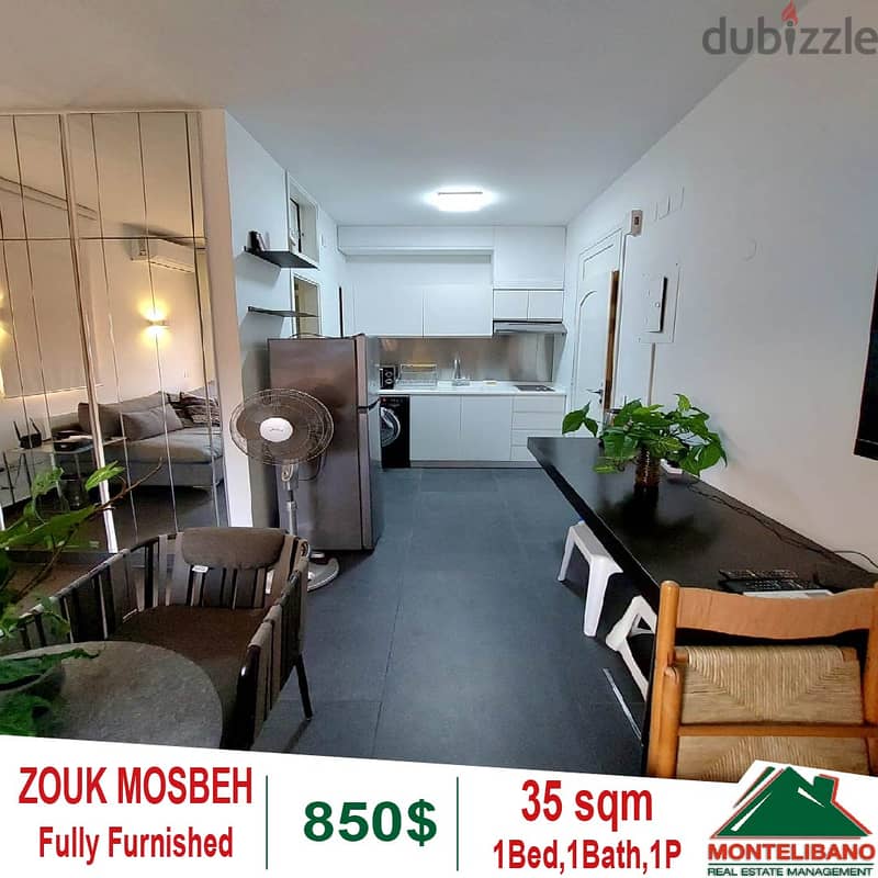 Fully Furnished 35 sqm chalet for rent in Zouk Mosbeh!! 3