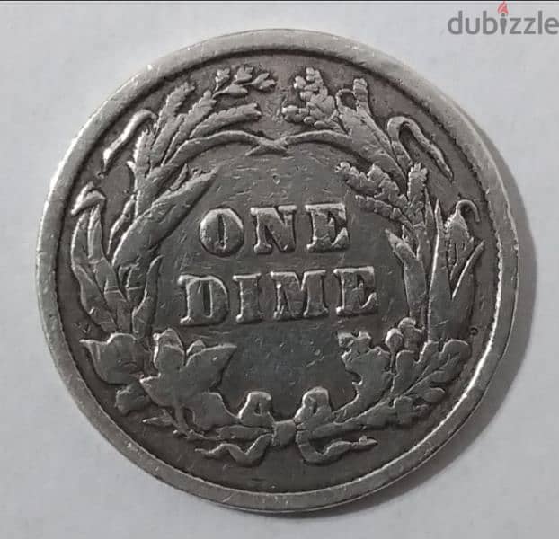 One Barber Dime 1897 1