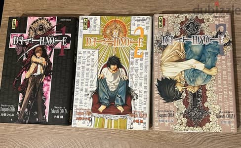 Death Note manga anime volumes 1-2-7 for sale