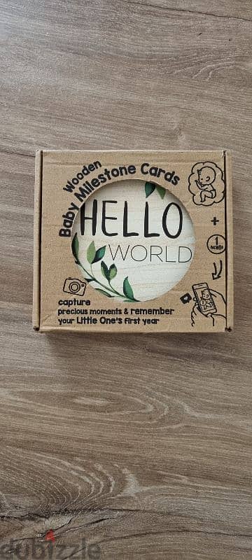 wooden baby hello qorld cards 1