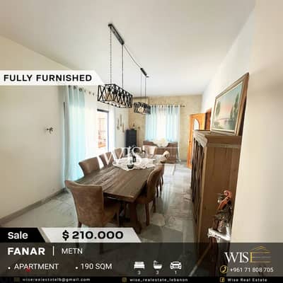  190 SQM fully furnished Apartment with terrace for SALE in Fanar!