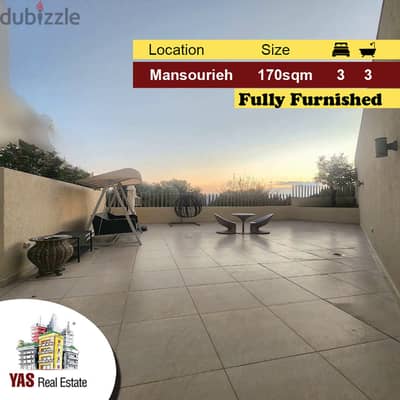 Mansourieh 170m2 | 180m2 Terrace | Furnished/Equipped | Luxury | PA