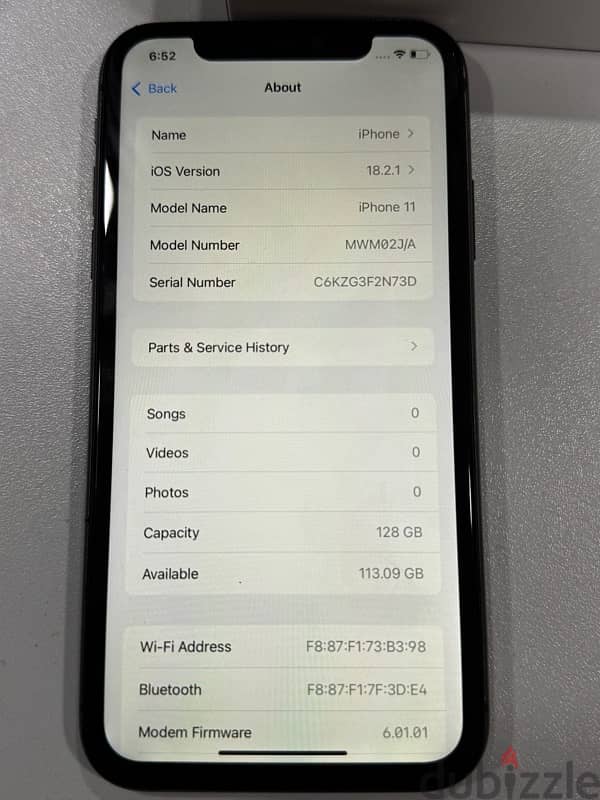 IPhone 11 black 128gb used 1