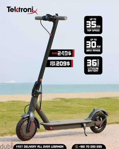 Scooter Electrical 35KM/h Speed Motor & 30KM Max Range with APP