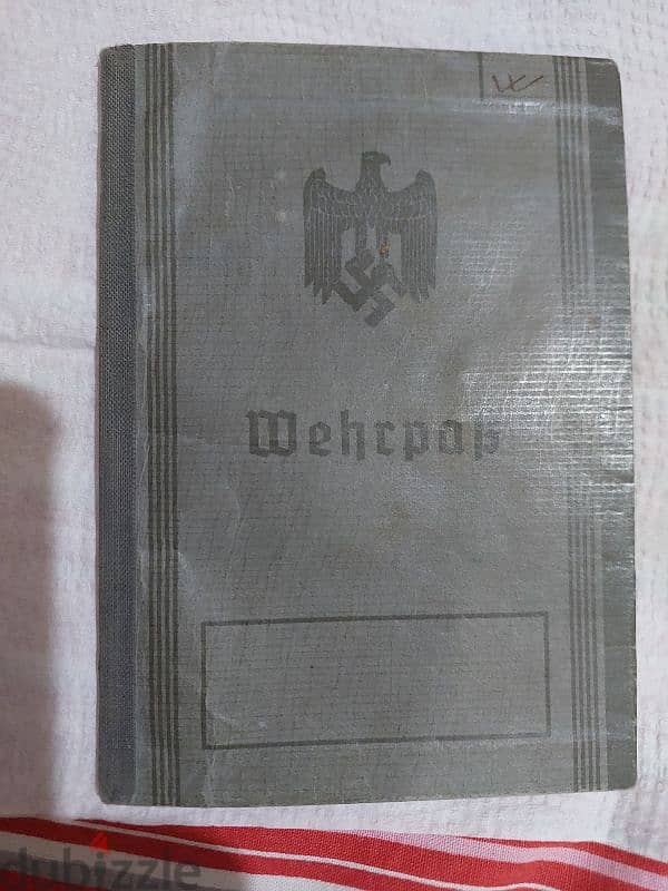 German Nazi Identification ID  for Solider World War Two WW II 0