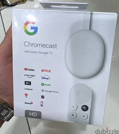 Google chromecast with google tv hd white amazing & good offer