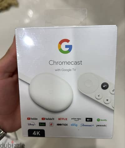 Google chromecast with google tv 4k white