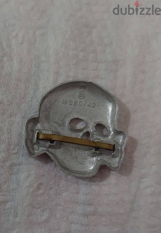 Nazi German SS Pin Schutzstafel skull Totenkopf Symbol World War2 WWII 1