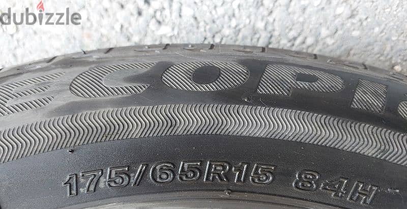 دواليب BRIDGESTONE عدد ٢ 175/65/R15   قياس بحالة جيدة جدا       $35 2