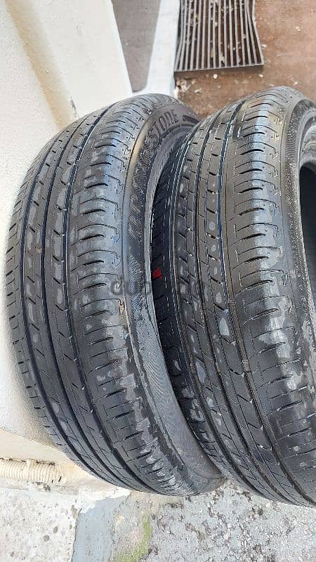 دواليب BRIDGESTONE عدد ٢ 175/65/R15   قياس بحالة جيدة جدا       $35 4