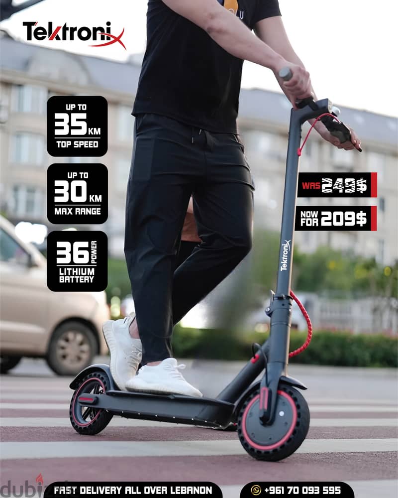 Electric Scooter 35KM/h Speed 10.4Ah Battery With Application 0