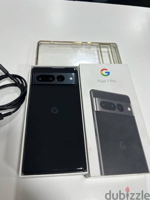 Google pixel 7 pro 128gb 2sim Obsidian like new 0