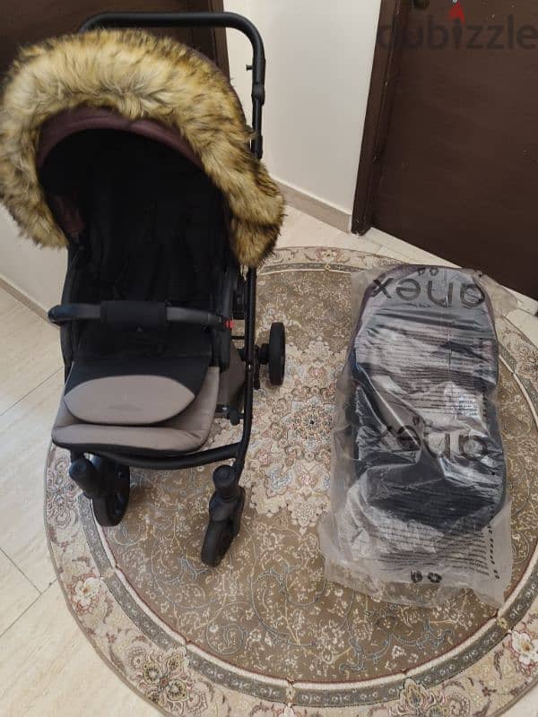 Barely used full set stroller & Bed 0