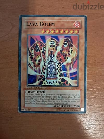 yugioh old school Lava Golem card limited edition