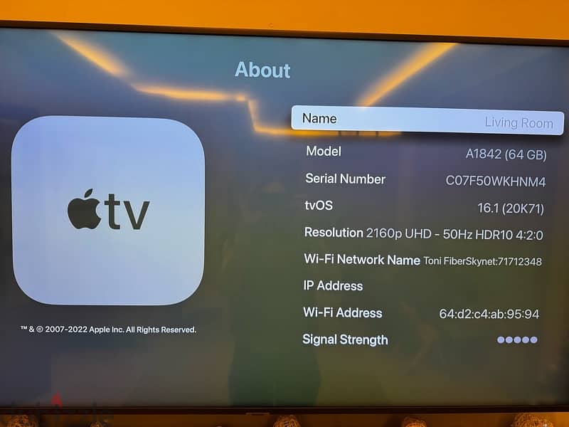 apple TV series 5- 4k 2