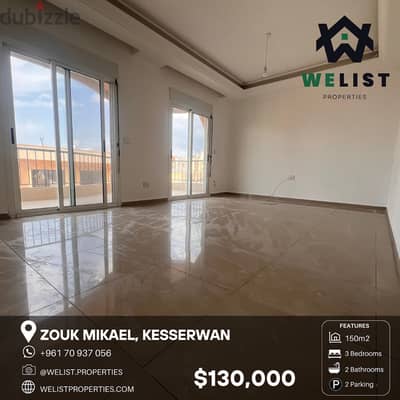 150sqm Apartment for sale in Zouk Mikael