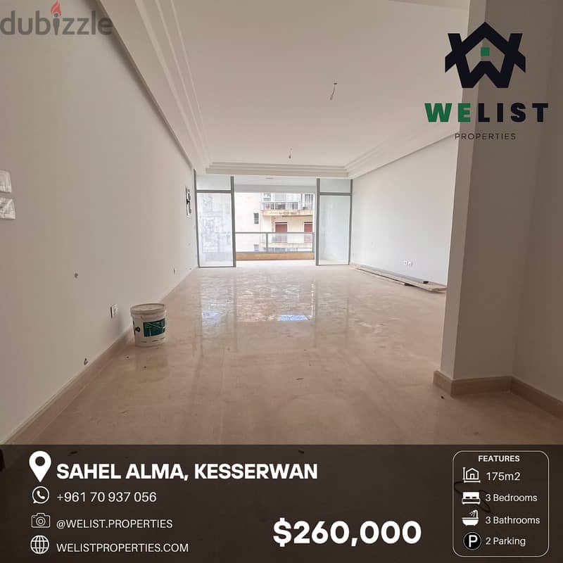 175sqm Apartment for sale in Sahel alma - Jounieh, Kesserwan 0