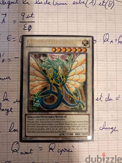 yugioh Ancient Fairy Dragon limited editiom