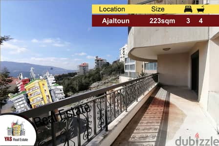 Ajaltoun 223m2 | 65m2 Terrace | Luxury | Good Condition | Open View|