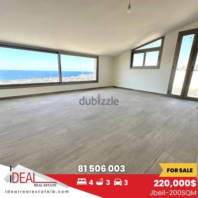 200 SQM duplex for sale in Jbeil  REF#JH17130