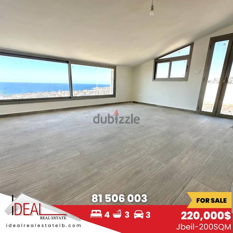 200 SQM duplex for sale in Jbeil  REF#JH17130 0