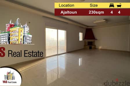 Ajaltoun 230m2 | 60m2 Terrace | New | View | Luxurious | Catch |