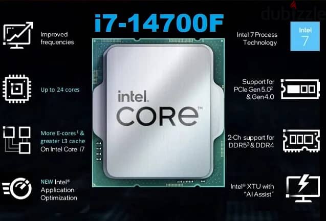 Intel Core i7-14700F Raptor Lake 20-Core, tray 2