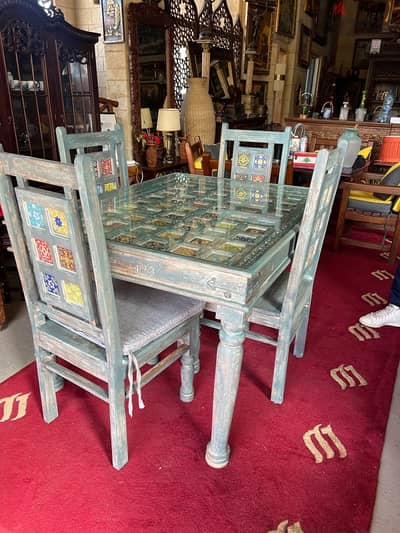 dining table teak maseef wood vintage