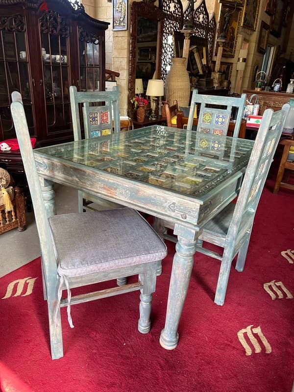 dining table teak maseef wood vintage 7