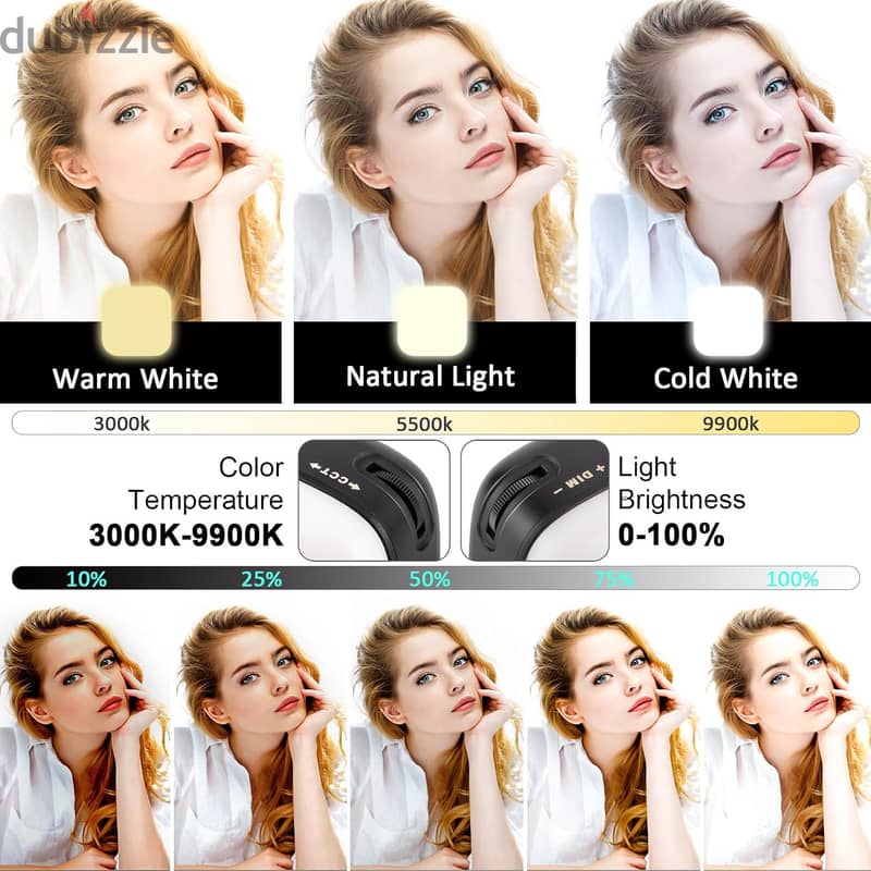 Photo Light with Clip, Abuytwo 64 LED Video Light with 2000 Mah Batter 3