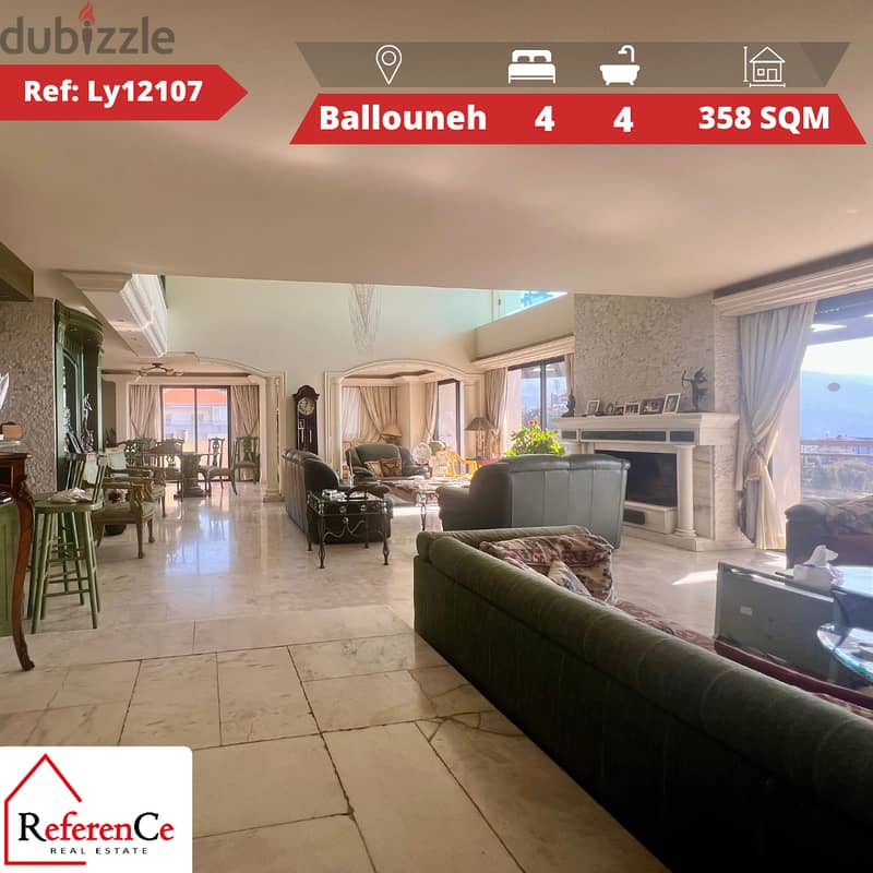 Prime duplex in Ballouneh for sale دوبلكس مميز للبيع في بلونة 0