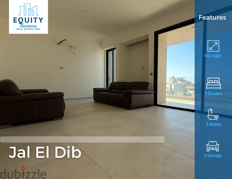 146 SQM Apartment For Sale In Jal El Dib شقة للبيع #FR133896 0