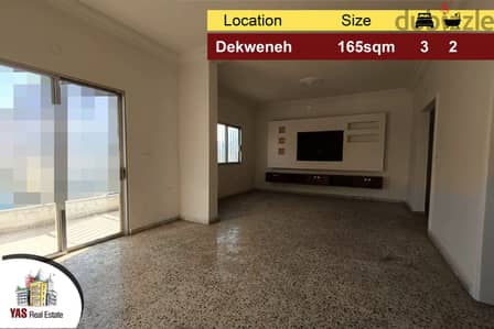 Dekweneh 165m2 | Main Sreet | Well Maintained |AA/CL