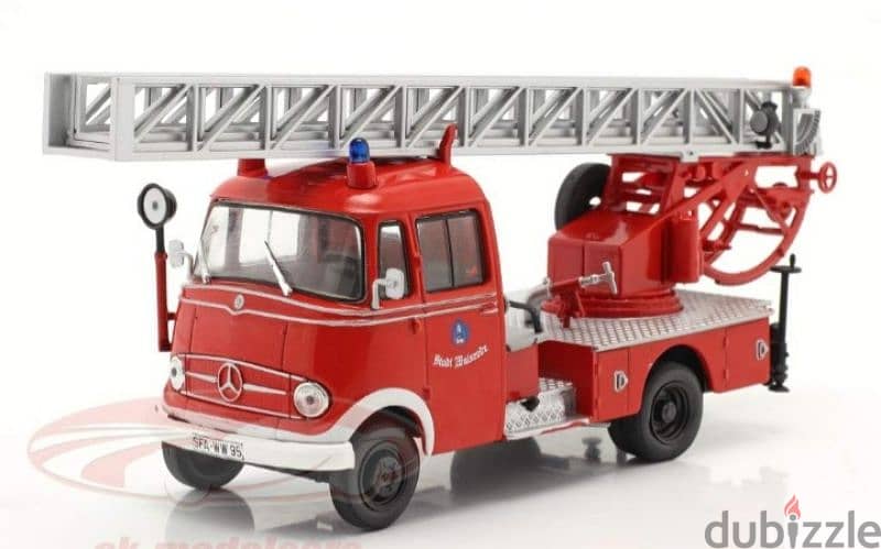 Mercedes L319 Fire Truck diecast car model 1;43. 1