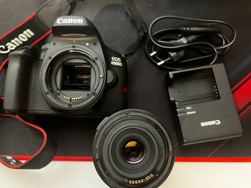 Canon EOS 4000D 18MP DSLR + Lens 18-55mm 3