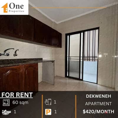 UFURNISHED APARTMENT FOR RENT IN DEKWENEH