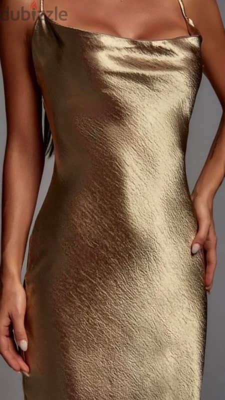 metallic gold maxi dress 2