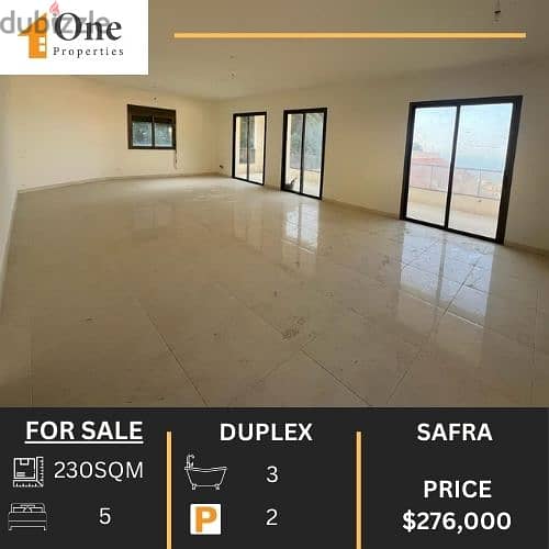 DUPLEX FOR SALE IN SAFRA 0